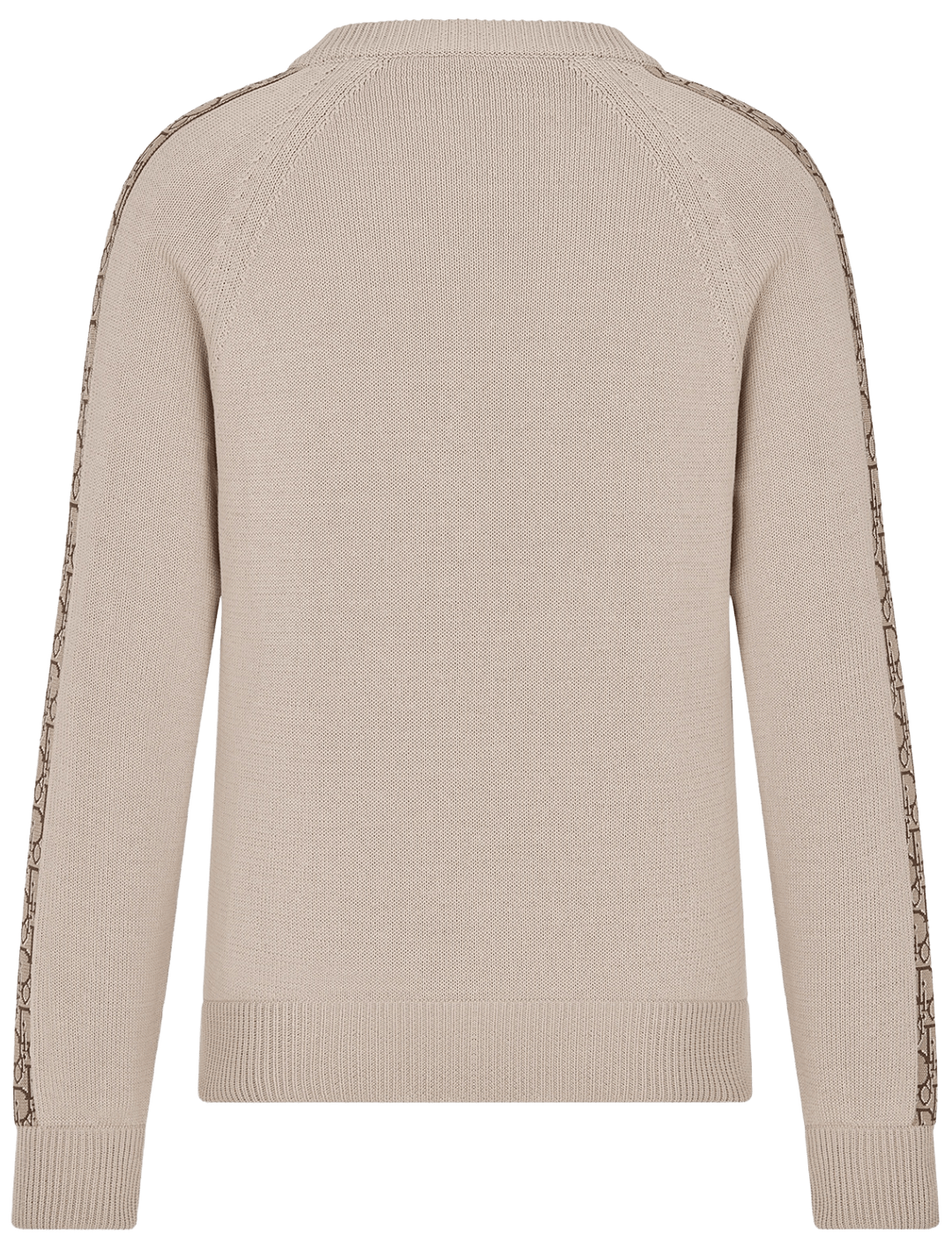 CHRISTIAN DIOR 'OBLIQUE' SLEEVE INSERTS KNIT SWEATER