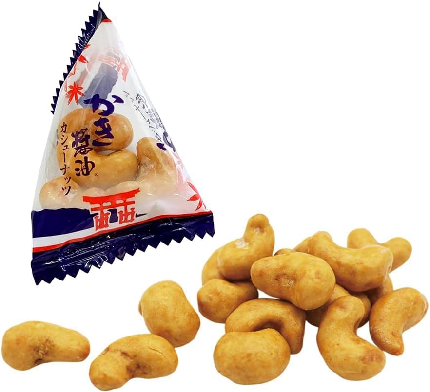 Asamarasaki Sheared Soy Sauce, Cashew Nuts, 2.1 oz (60 g), Set of 2, Hiroshima, Local Souvenir, Souvenirs