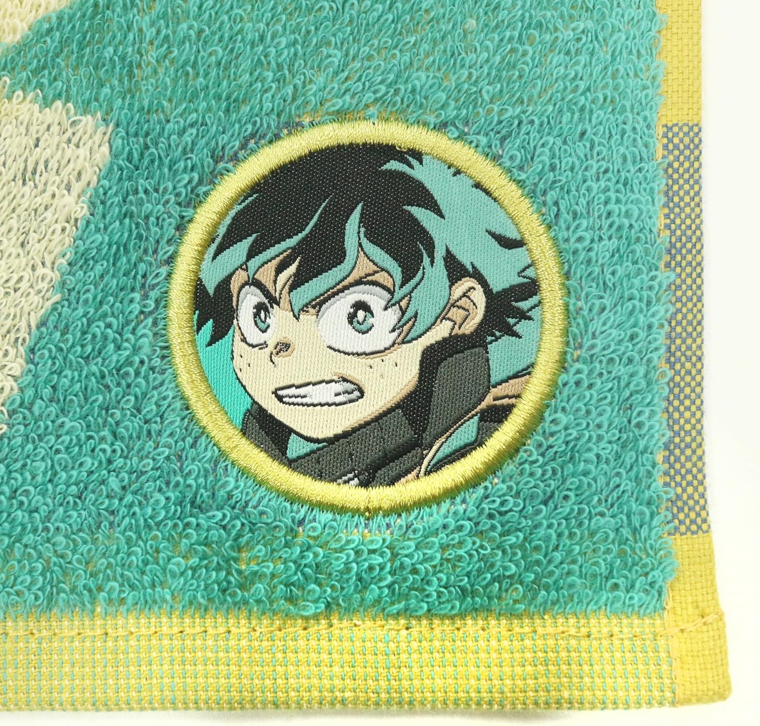 BANDAI Mini Towel My Hero Academia Izuku Midoriya Handkerchief 100% Cotton Character Antibacterial Deodorant Present Gift Birthday 4385000000