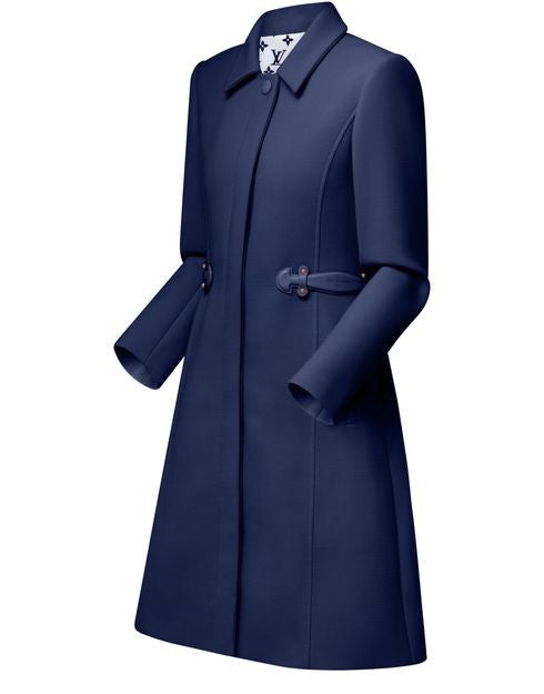 LOUIS VUITTON Long Coat W/ Side Detail - Image 2
