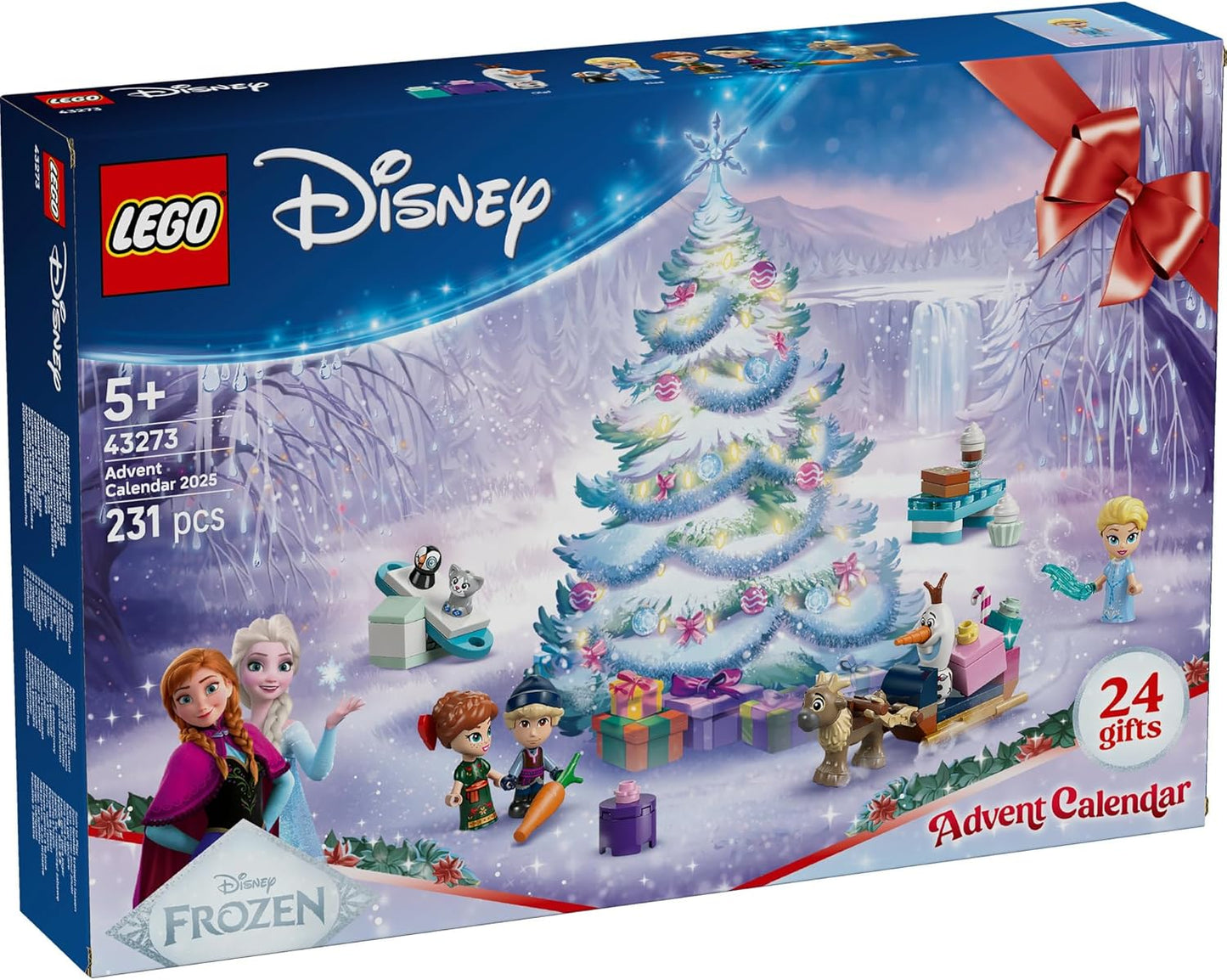 LEGO Disney Princess | Disney Frozen Advent Calendar 2025 Toy, Educational, Birthday Present, Blocks, For Boys and Girls, Children, Ages 5, 6, 7, 8, Christmas Gift, Disney Merchandise 43273