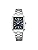 Seiko Selection S-Series Women's Wristwatch, Solar, Angle-type, Case: Silver, Dial: Black, Case Shape: Square