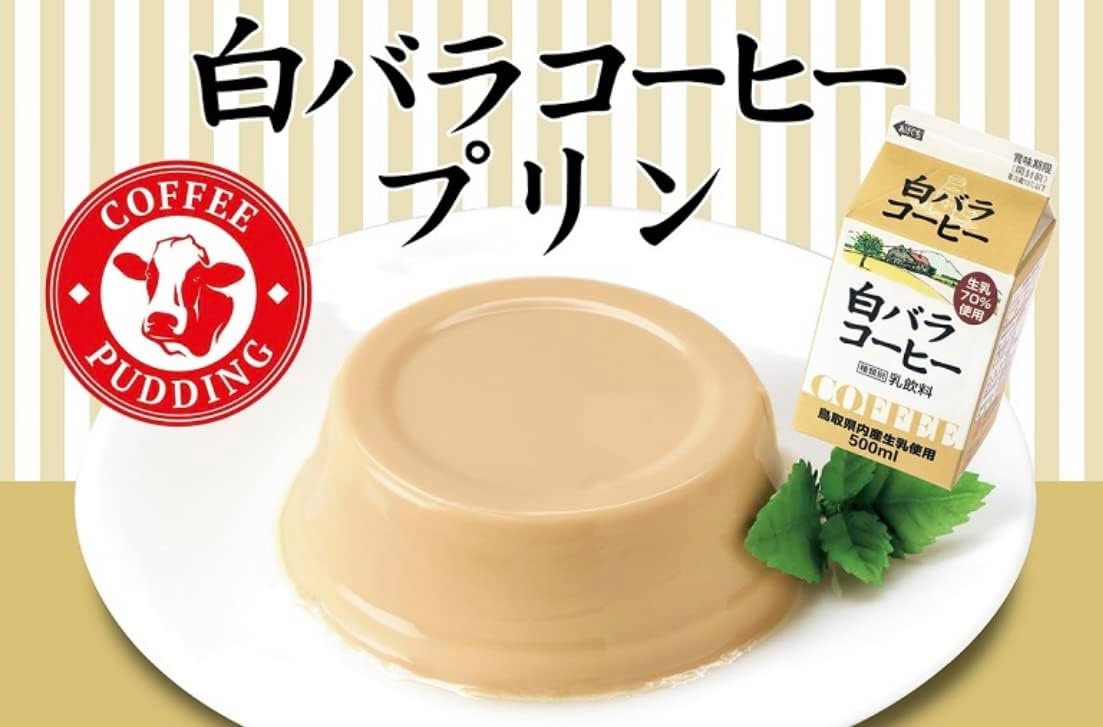 White Rose Coffee Pudding, 2 Pieces, Shimane Prefecture, Tottori Prefecture, Sanin, Souvenir