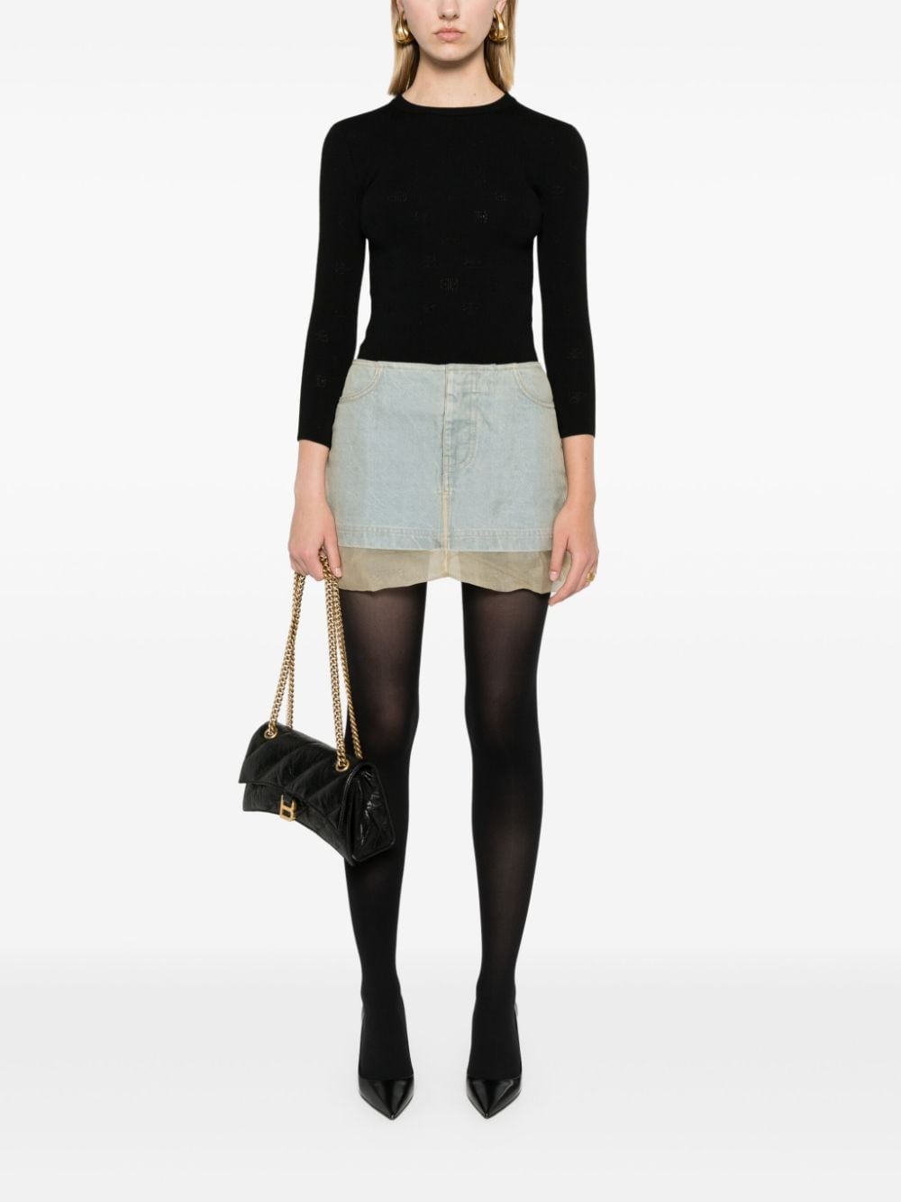 Balenciaga バレンシアガオープンニットウールトップ - Image 2