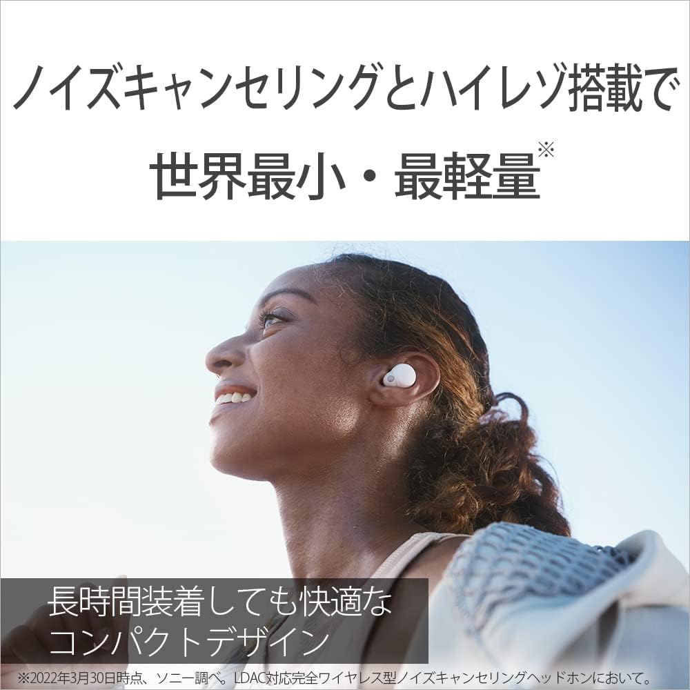 Sony WF-LS900N WF-LS900N Wireless Noise Cancelling Stereo Earphones LinkBuds S WF-LS900N NiziU CM Cast Model: Lightweight, Small, No Can, Outside Sound Capture, Various Usability, White