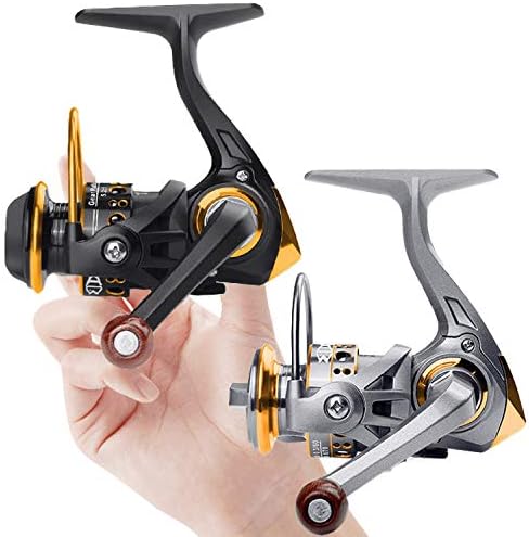 Spinning Reel, No. 500, Fishing Reel, Lightweight, Maximum Drag Force, 11.0 lbs (5 kg), Easy to Toss, Saltwater, Fresh Water, Left/Right Interchangeable Handle, Gear Ratio: 5.2:1 YU61