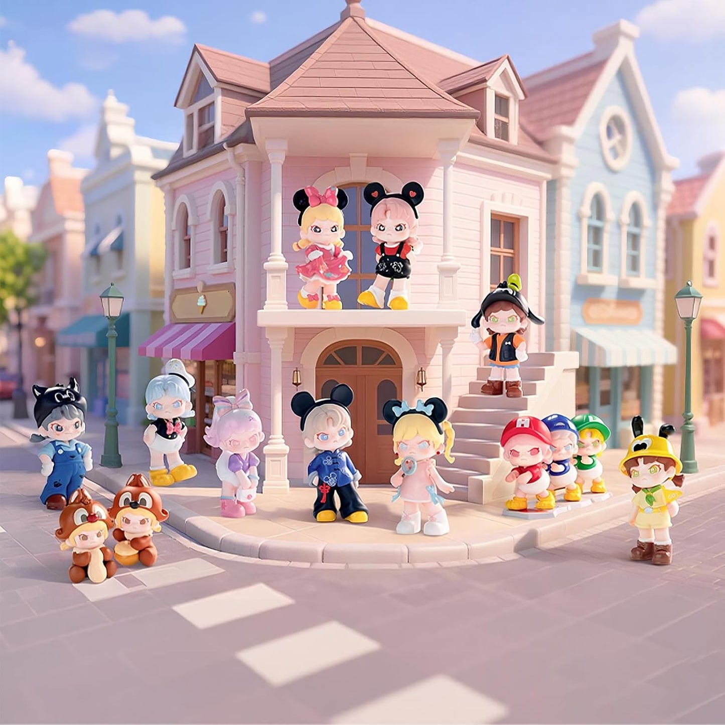 TOP TOY Disney DORA & Mickey "Fantasy Time" Series [1 Piece] Gacha Gacha Blind Box Figure Vinyl PVC Premium Toy Birthday Present Original Character for Collectors