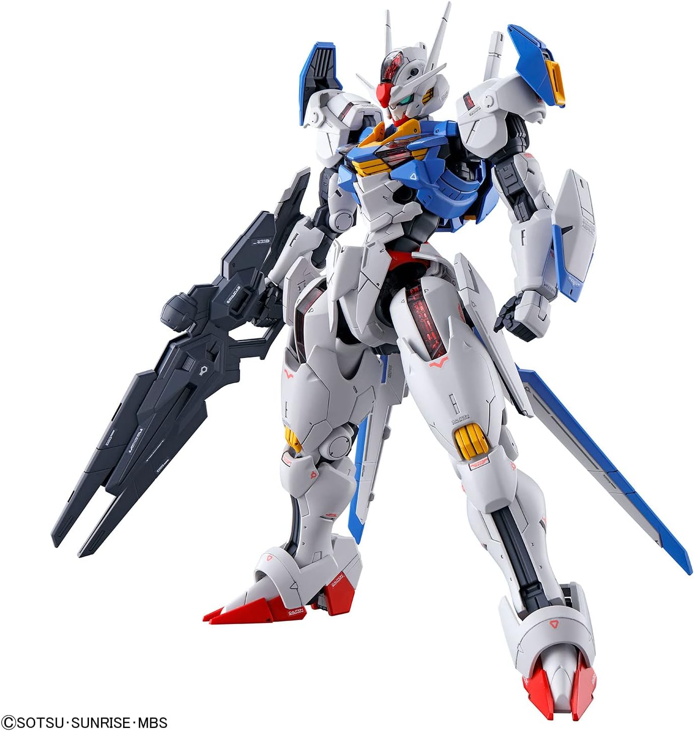 BANDAI SPIRITS(バンダイ スピリッツ) FULL MECHANICS Mobile Suit Gundam: The Witch from Mercury Gundam Aerial 1/100 Scale Color-Coded Plastic Model Kit