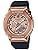 Casio GM-S2100 Wristwatch, Metal Cover, Classic Color, black / pink gold, 1 piece, watch