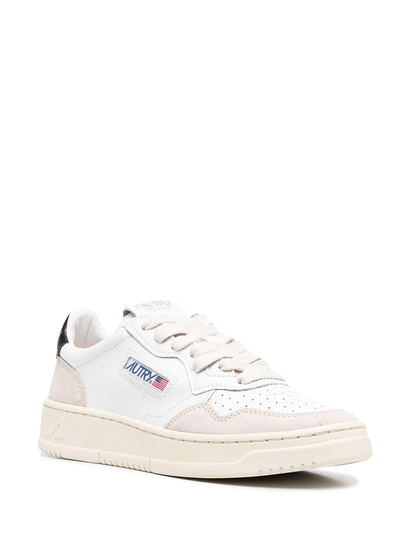 Autry Medalist Low Wom Leat/Suedewht/Blk - Image 2