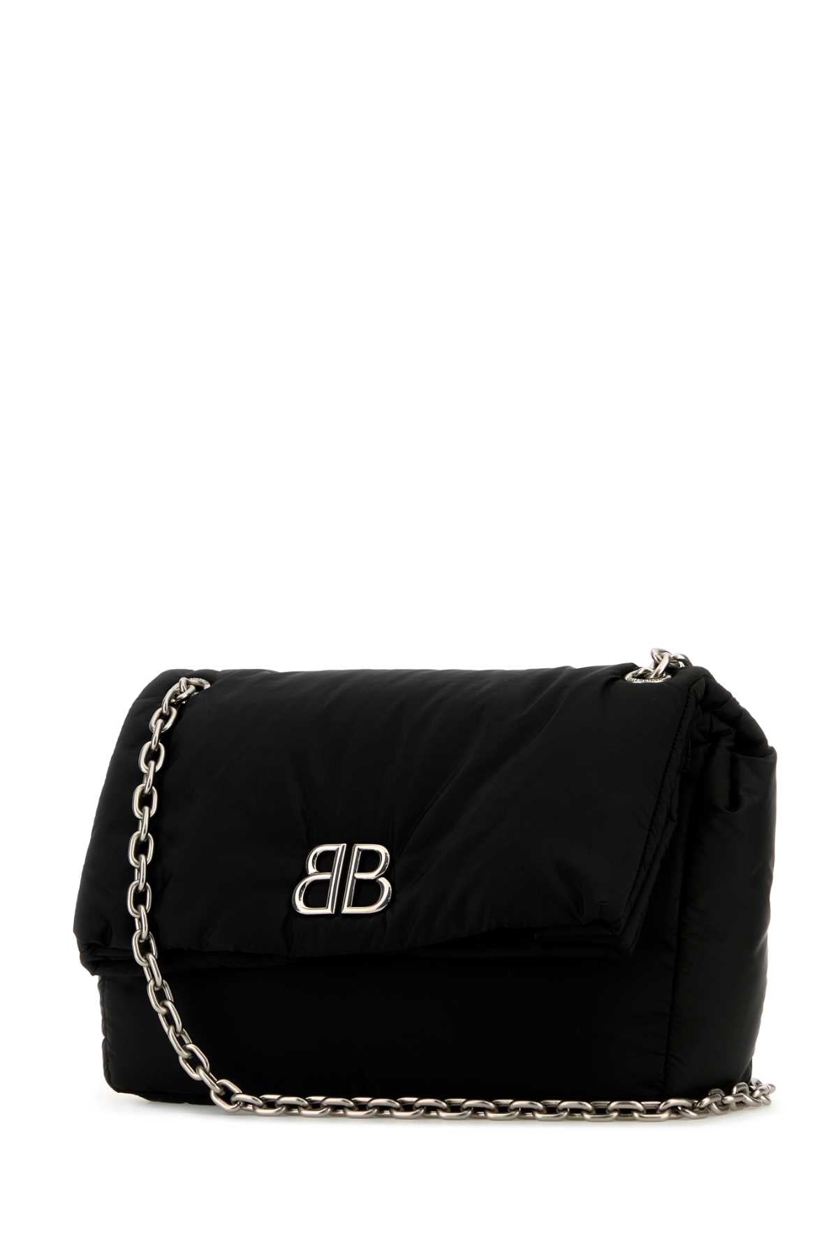 Balenciaga バレンシアガブラックナイロンミディアムモナコショルダーバッグ - Image 2