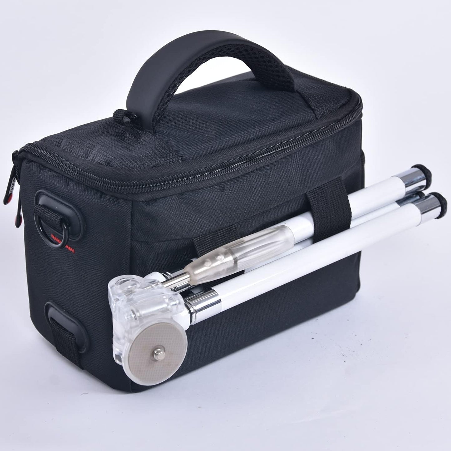 FOSOTO Compact Camera Bag SLR Camera Case with Rain Cover Waterproof Dual Camera Case with Shoulder Strap for Canon EOS M50 PowerShot SX420 SX430 SX70 SX50 SX30IS Soni a6400 RX10 DSC-H300 Nikon