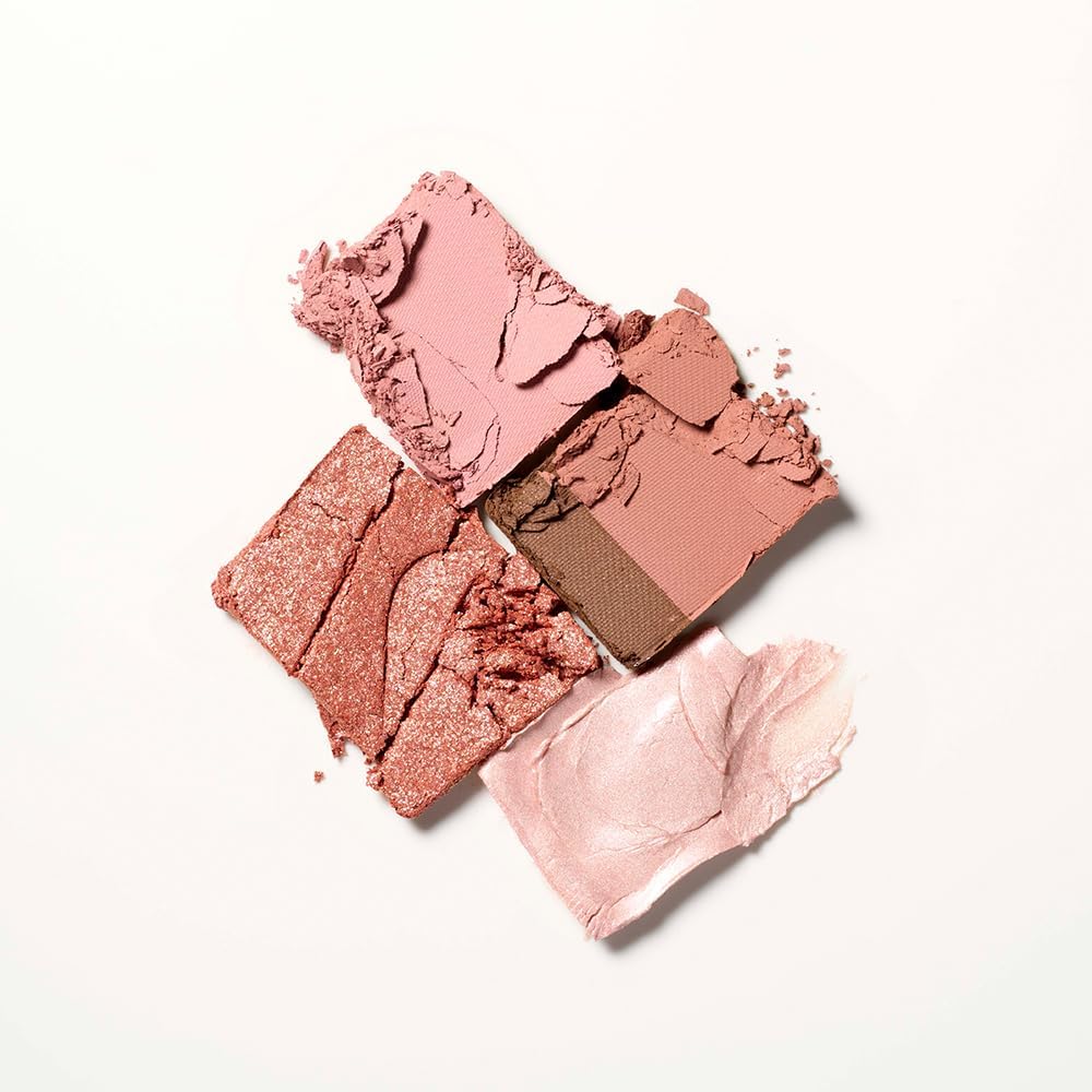 Fujiko Multi-Easy Palette, 01 Impulse Pink, 0.1 oz (3.8 g), Eye Shadow, Highlight, Multi-Cosmetic, Gorgeous Correction, Travel