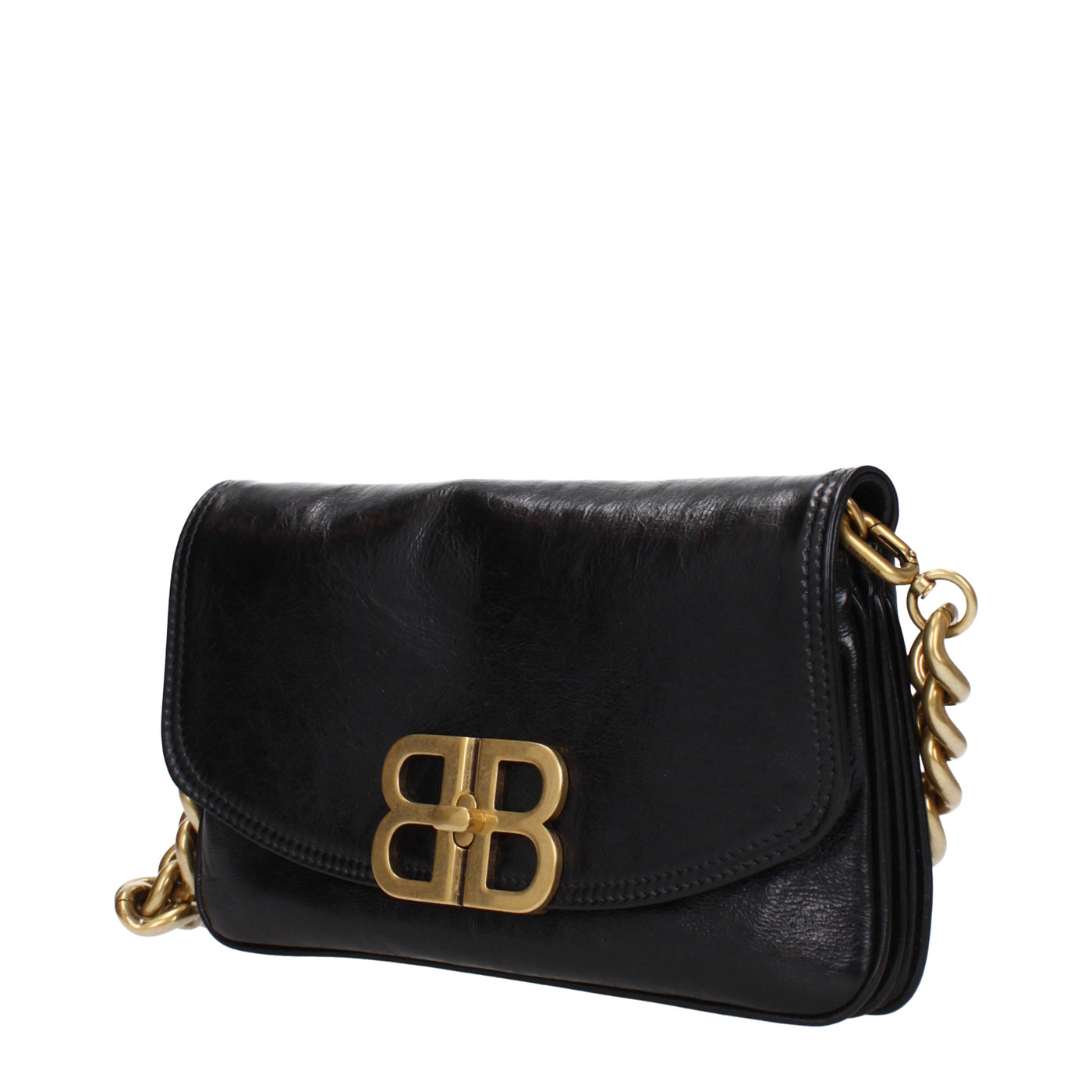 Balenciaga バレンシアガショルダーバッグフラップレザーブラック - Image 2