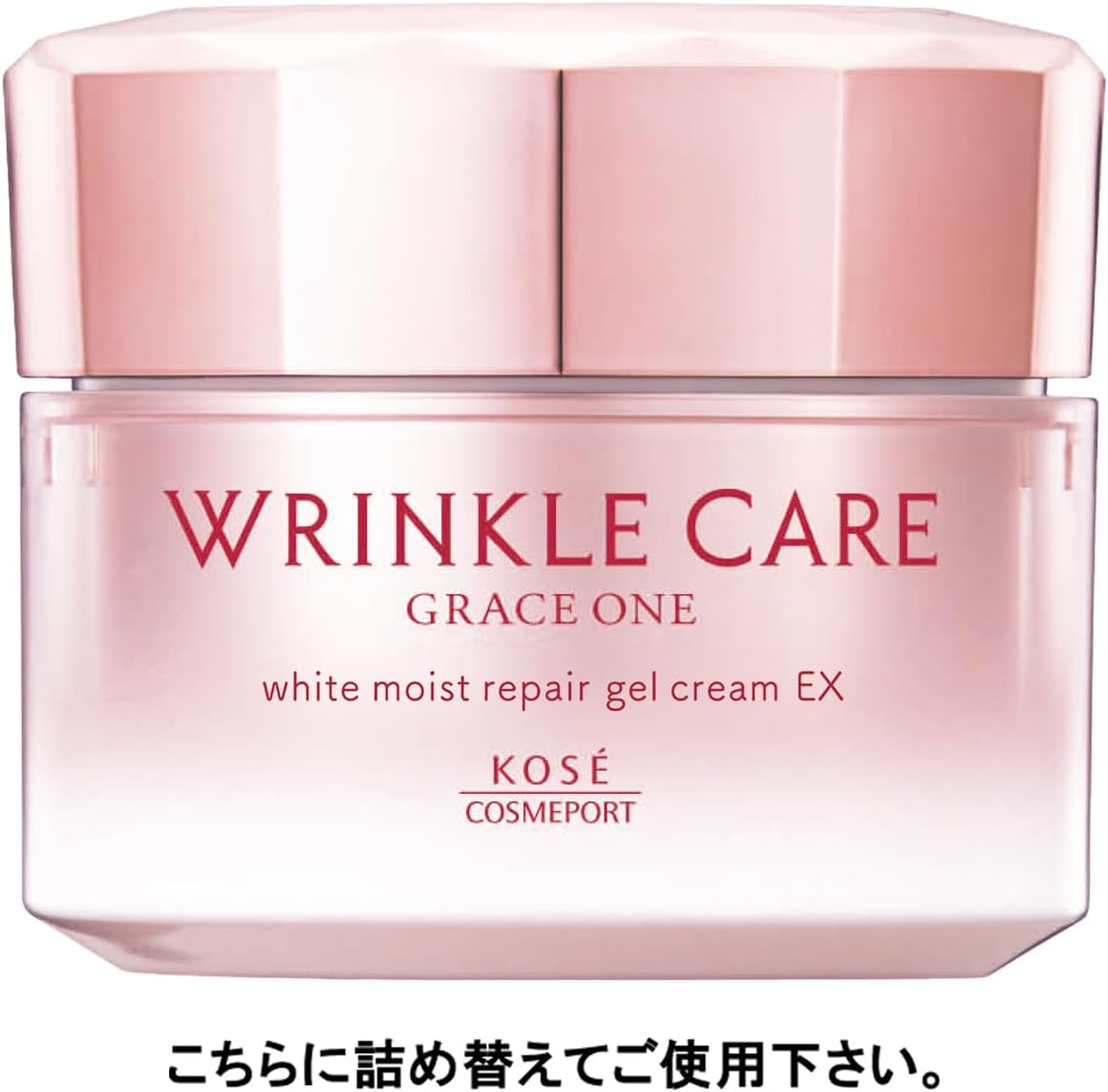 Kose Gray One Wrinkle Care, White, Moist Repair, Wrinkle Improvement, Whitening, Gel Cream, EX, Refill, 3.2 oz (90 g)