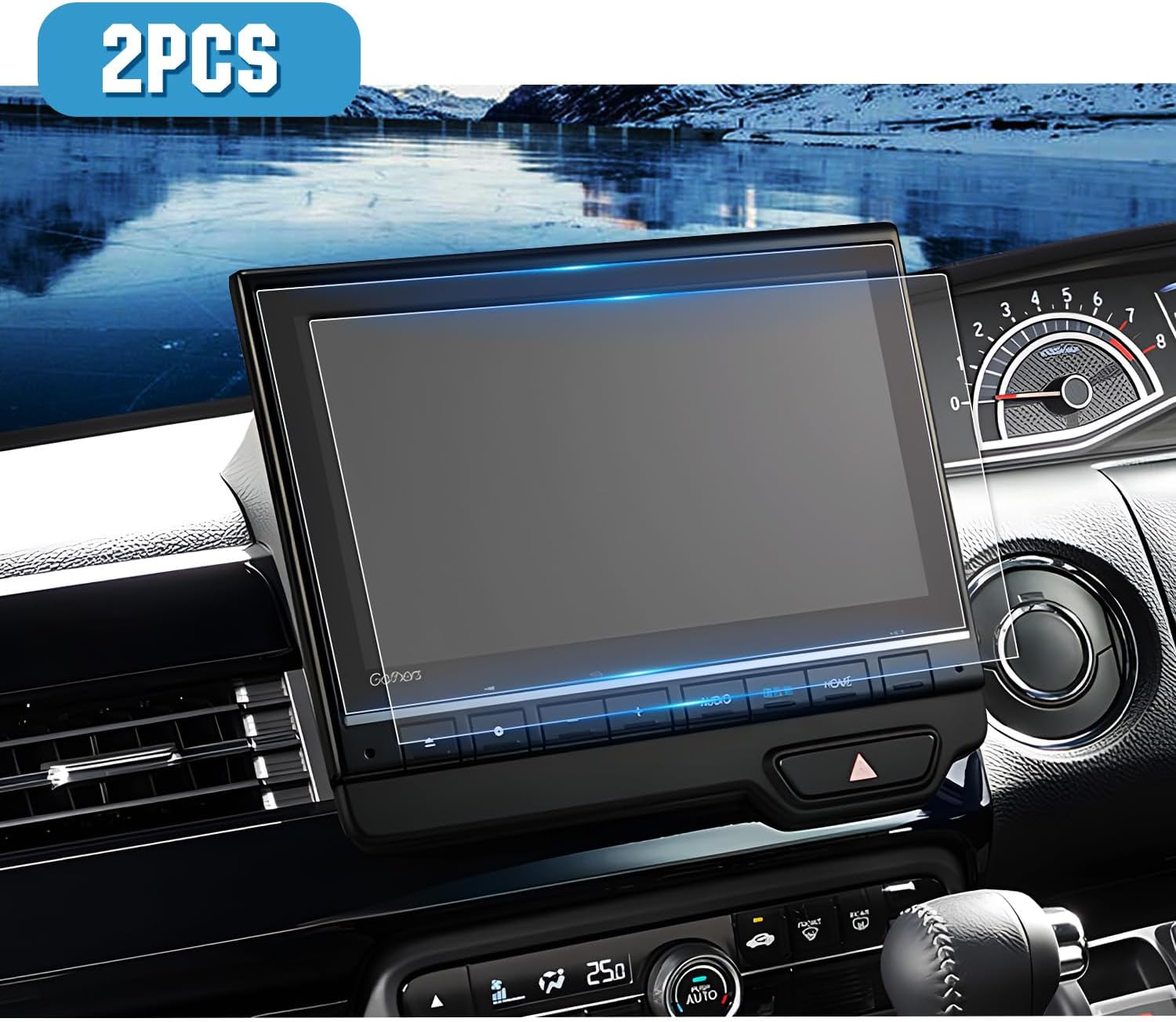 Ruiya PET Film 2024 New Model Honda LXU-247NBi LXU-237NBi Exclusive Navigation Protective Film 9 Inch Car Navigation Film N-BOX N-WGN N-ONE Accessories Hydro AG+ Antivirus Treatment Stain Prevention