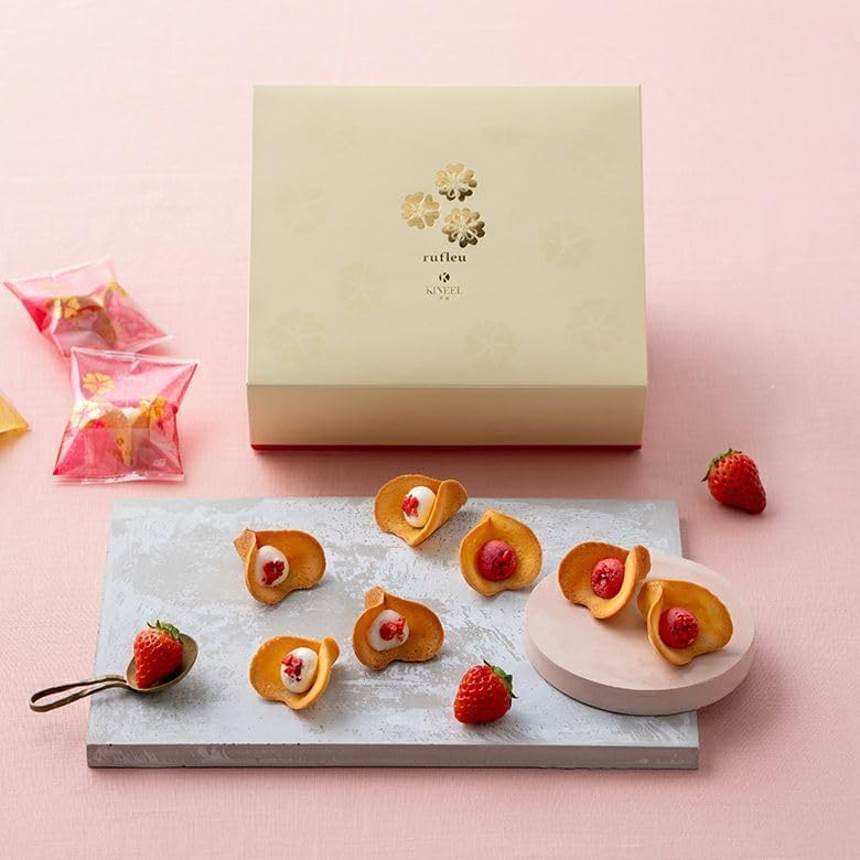 KINEEL Lufu (Vanilla, Berry Berry) 16 Pieces / Halloween Year-end Gift Confectionery Western Sweets Langue de Chat Gift Celebration Return Gift Hand-carried Gift Assortment Individual Packaging