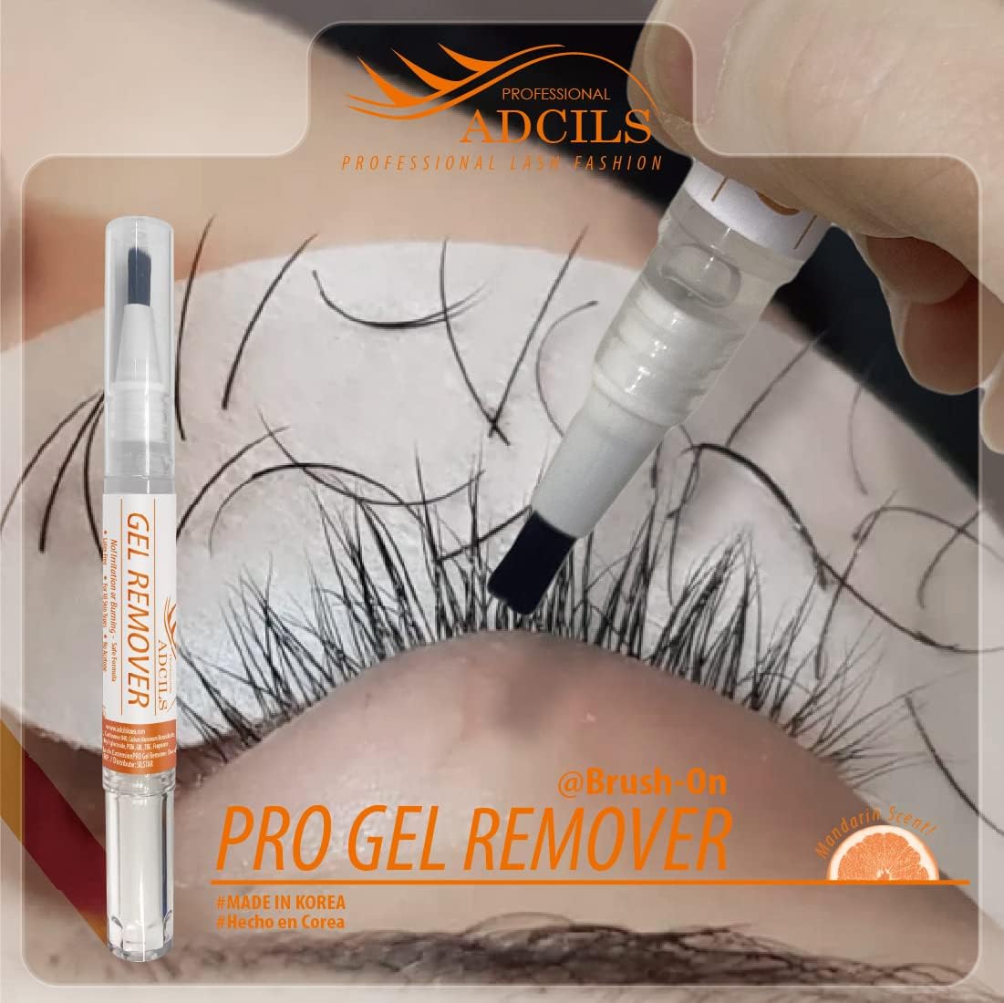 Eyelash Extension PRO Gel Remover Brush On 5g/0.17oz x 2pcs Citrus