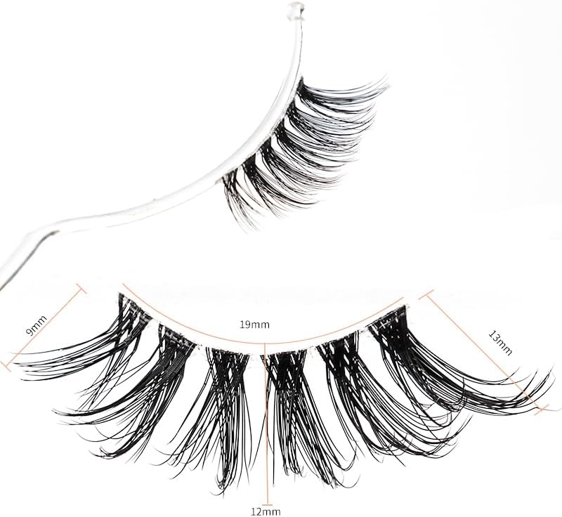 10 Pairs 3D Short Mink Eyelashes Ultra Thick Stage Makeup Natural False Eyelashes Long Eyelashes Extension False Eyelashes Handmade (1001)