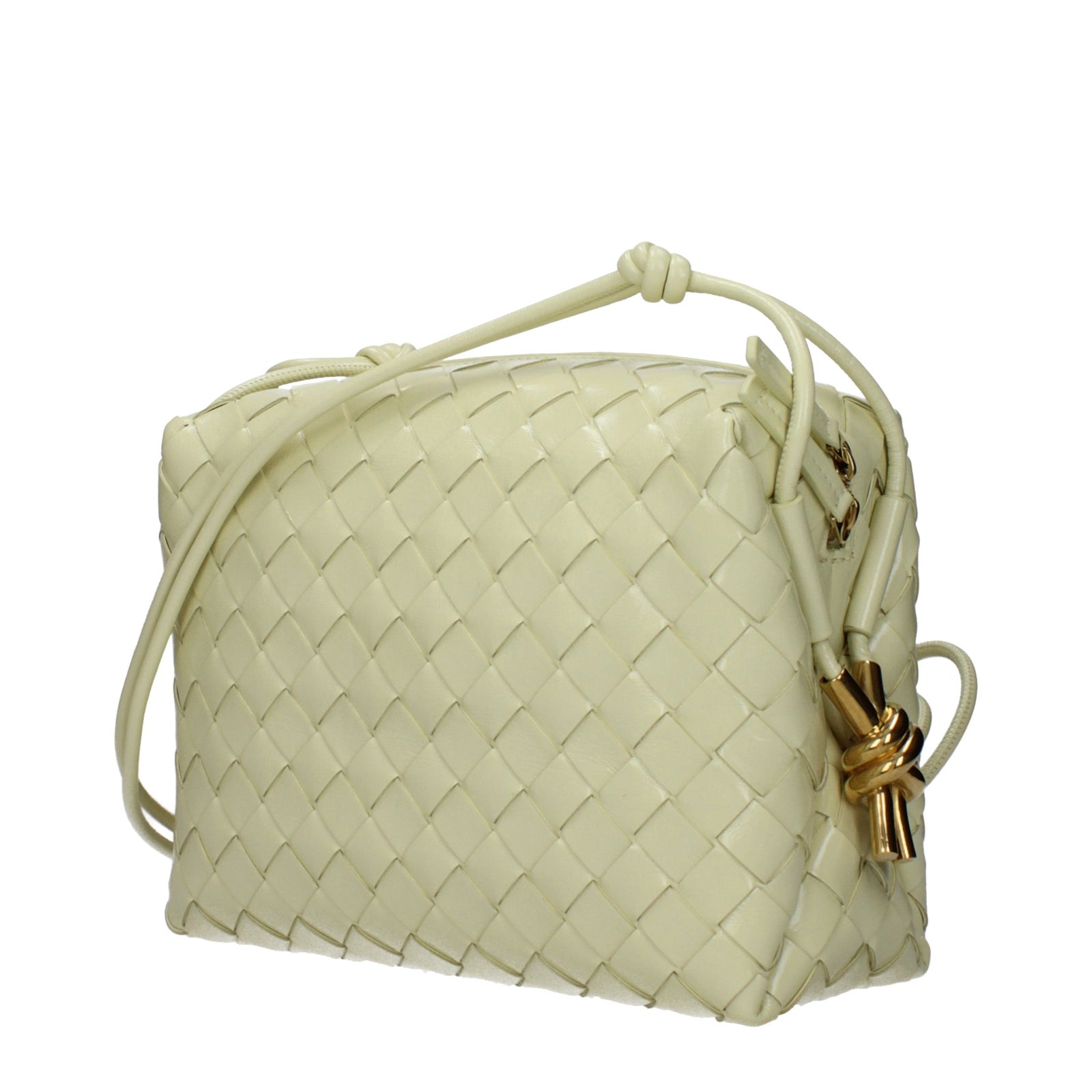 Bottega Venetaショルダーバッグ女性レザーイエロー/アイスクリーム - Image 2