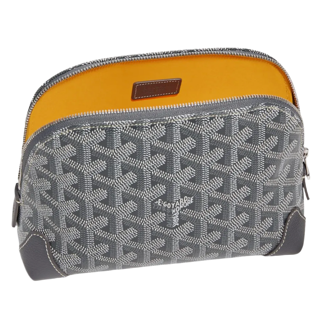 GOYARD 'GREY' VENDOME COSMETIC POUCH