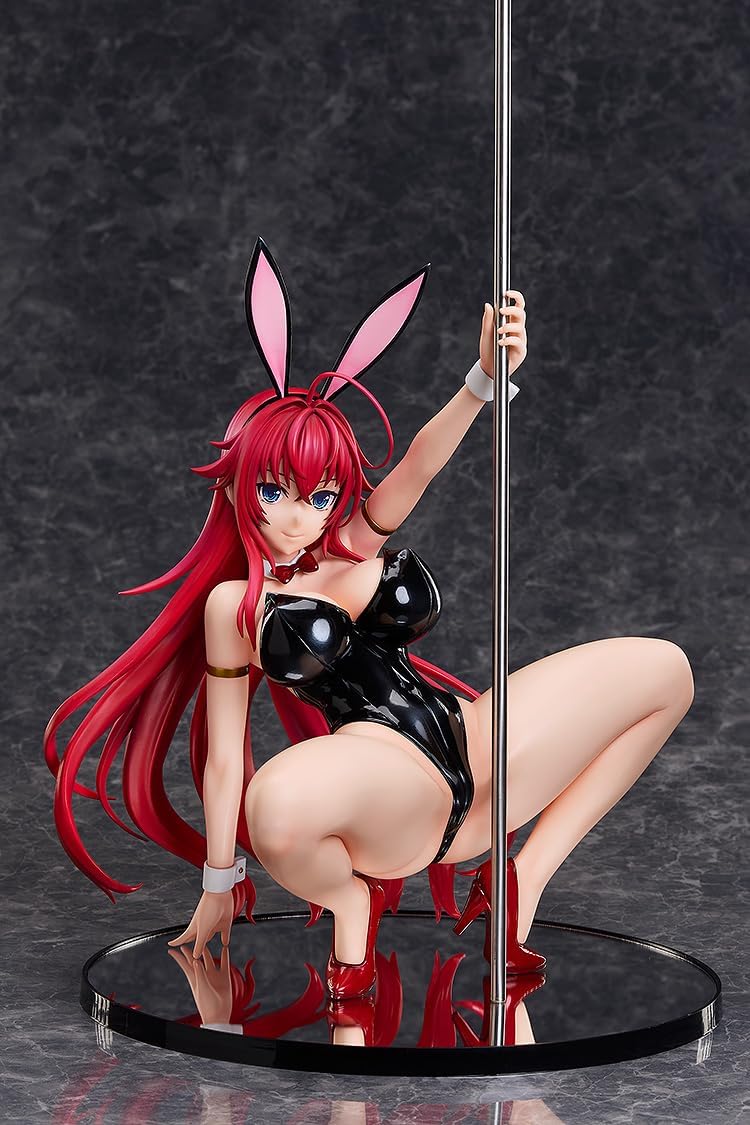 Freeing High School DxD HERO Rias Gremory Live Leg Bunny Ver. 2nd Plastic Painted and Assembled Figure, 1/4 Scale, Exclusive Base Included, Total Height Approx. 16.1 inches (410 mm), Includes Metal