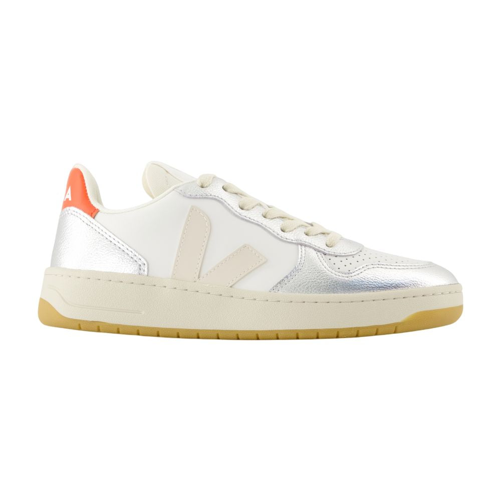 Veja V 10スニーカーVeja革銀 - Image 2