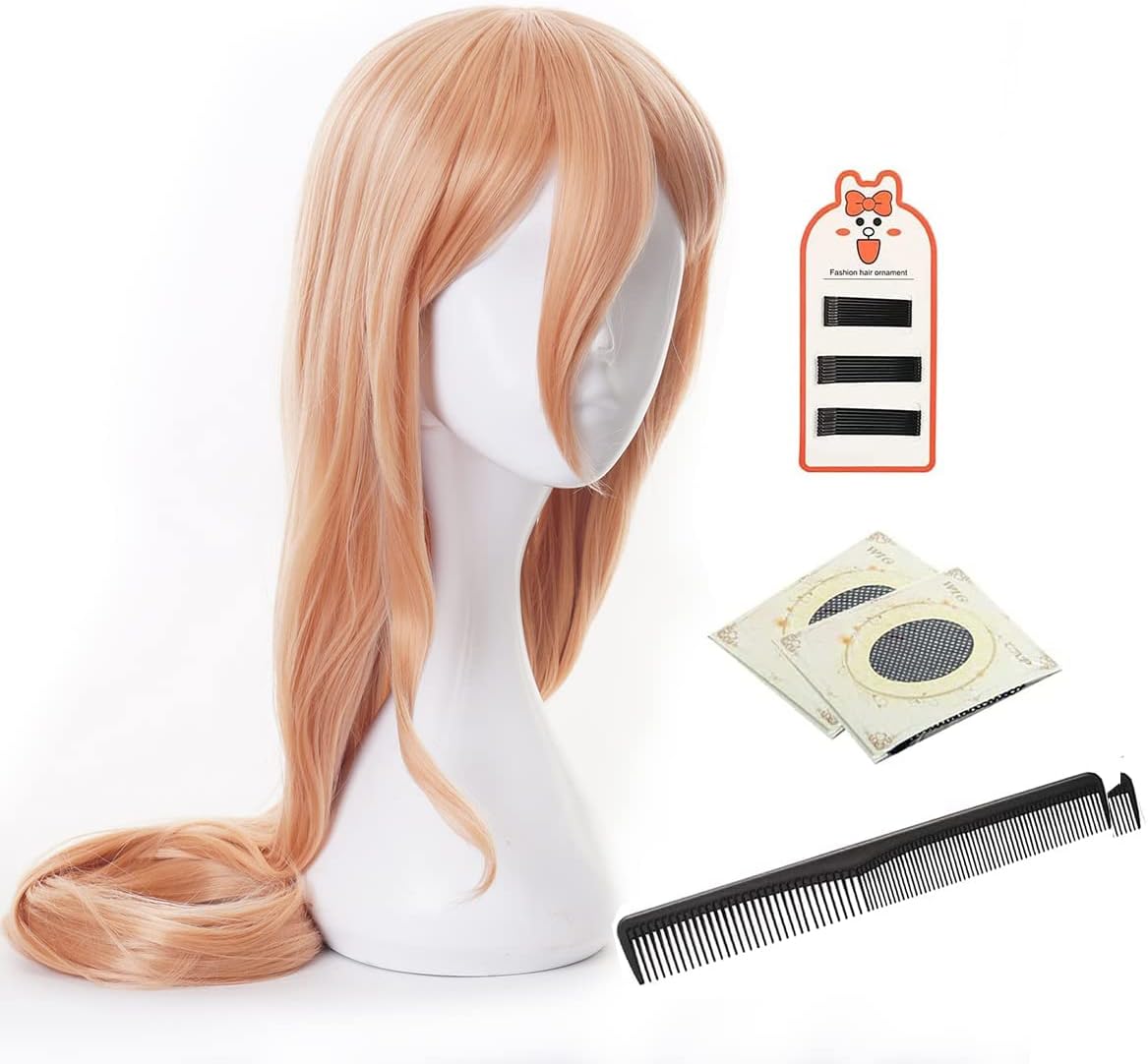 HOLOUN Chainsawman Power Wig Cosplay Tool, Halloween, Christmas, Festival, Present