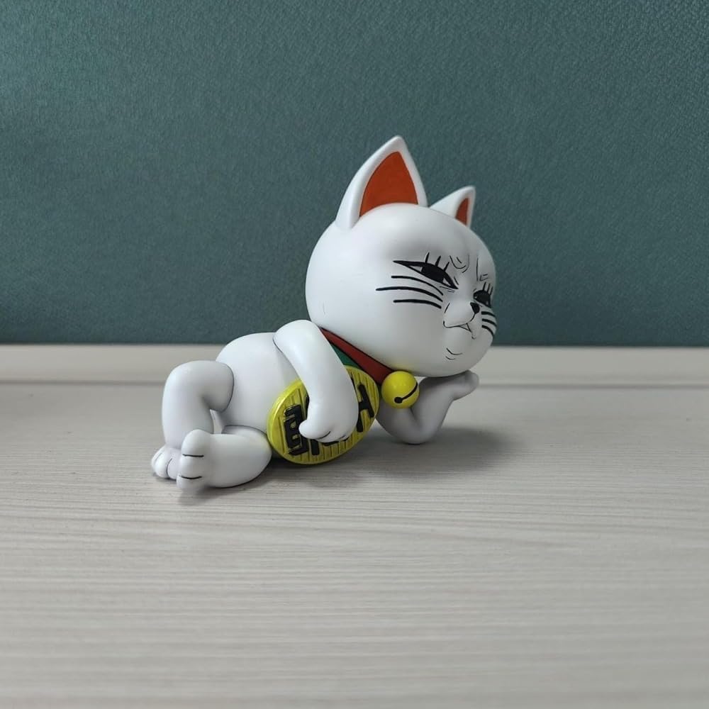 GoldixStore Turbo Bava Figure Maneki Neko Fashion PVC Cute Painted Finished Product Display Figurine Desktop Decoration Popular Anime Decoration Cute Moe Product Collection Birthday Gift