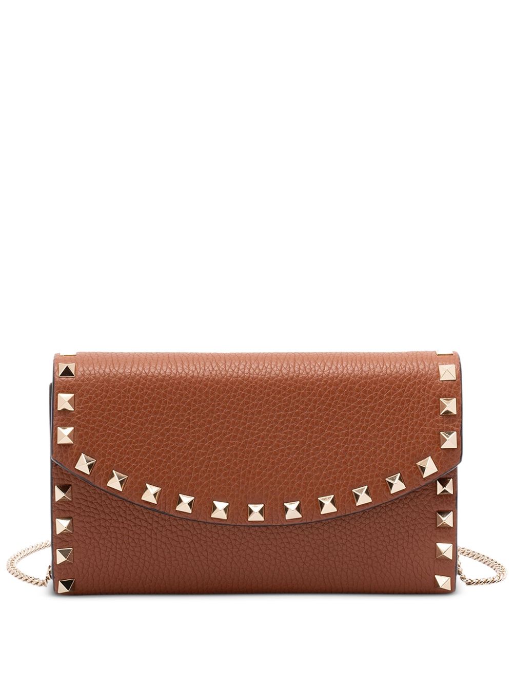 Valentino チェーン上のバレンティーノガラヴァニロックスタッドレザーウォレット - Image 2