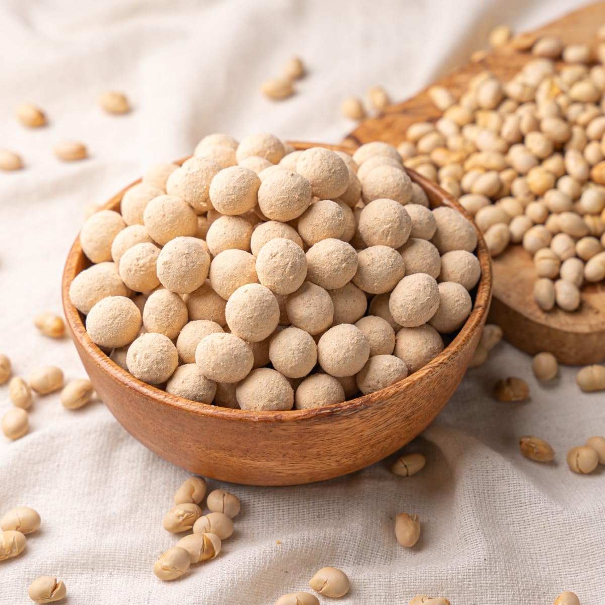 Tomoguchi Domestically Produced Kinako Soybeans, Zippered Bag, 405g (135g x 3 bags)