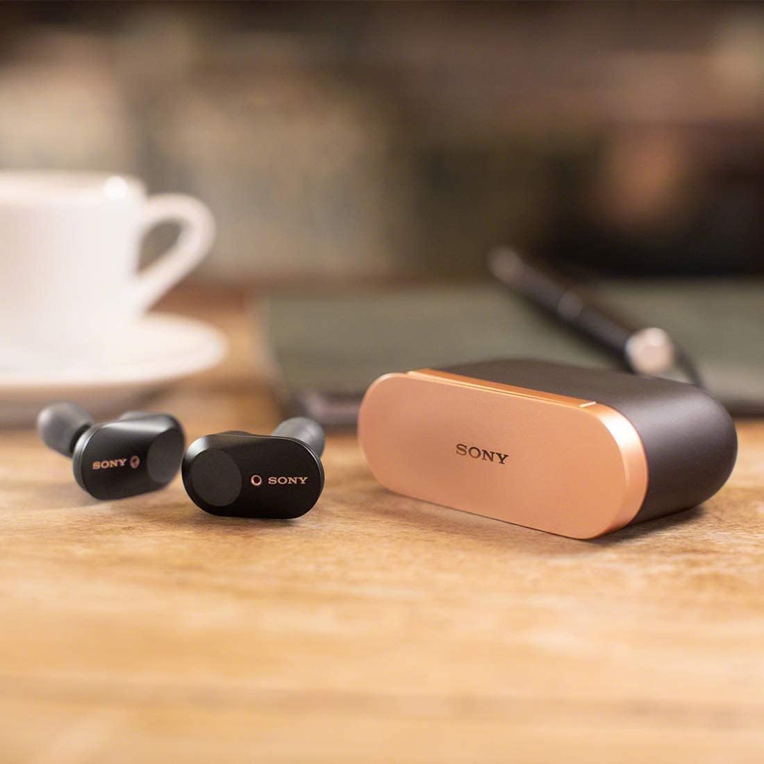 Sony WF-1000XM3 Wireless Noise Cancelling Earbuds, Fully Wireless, Alexa, Bluetooth, High Resolution Equivalent, Up to 6 Hours of Continuous Playback, 2019 Model / Microphone Included, 360