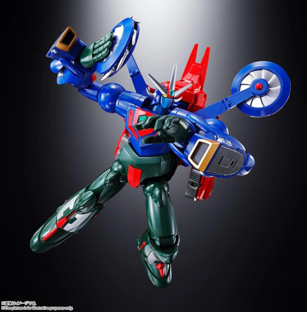 TAMASHII NATIONS Soul of Chogokin GX-96 Getter Robo Go, Approx. 7.1 inches (180 mm), ABS & Die-Cast & PVC Pre-Painted Action Figure