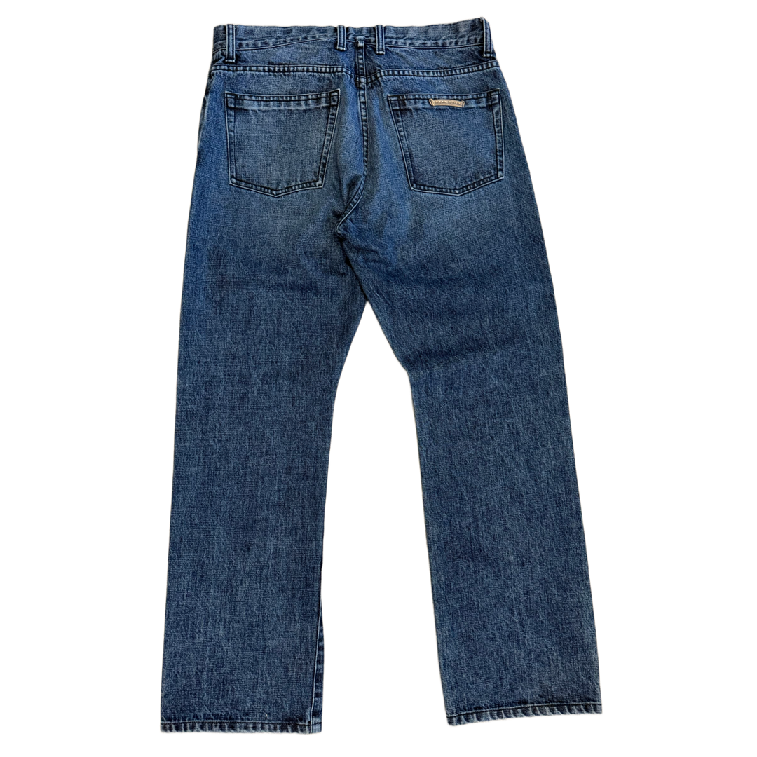CHROME HEARTS 'BLUE DENIM' STRAIGHT LEG JEANS