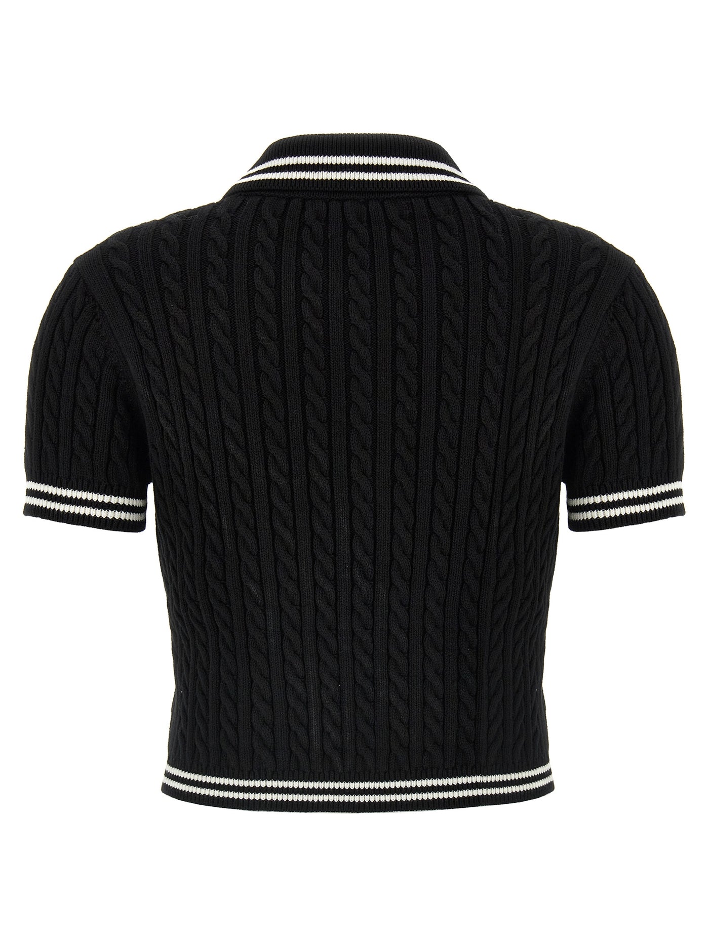 Alessandra Rich Braided Polo Shirt - Image 2