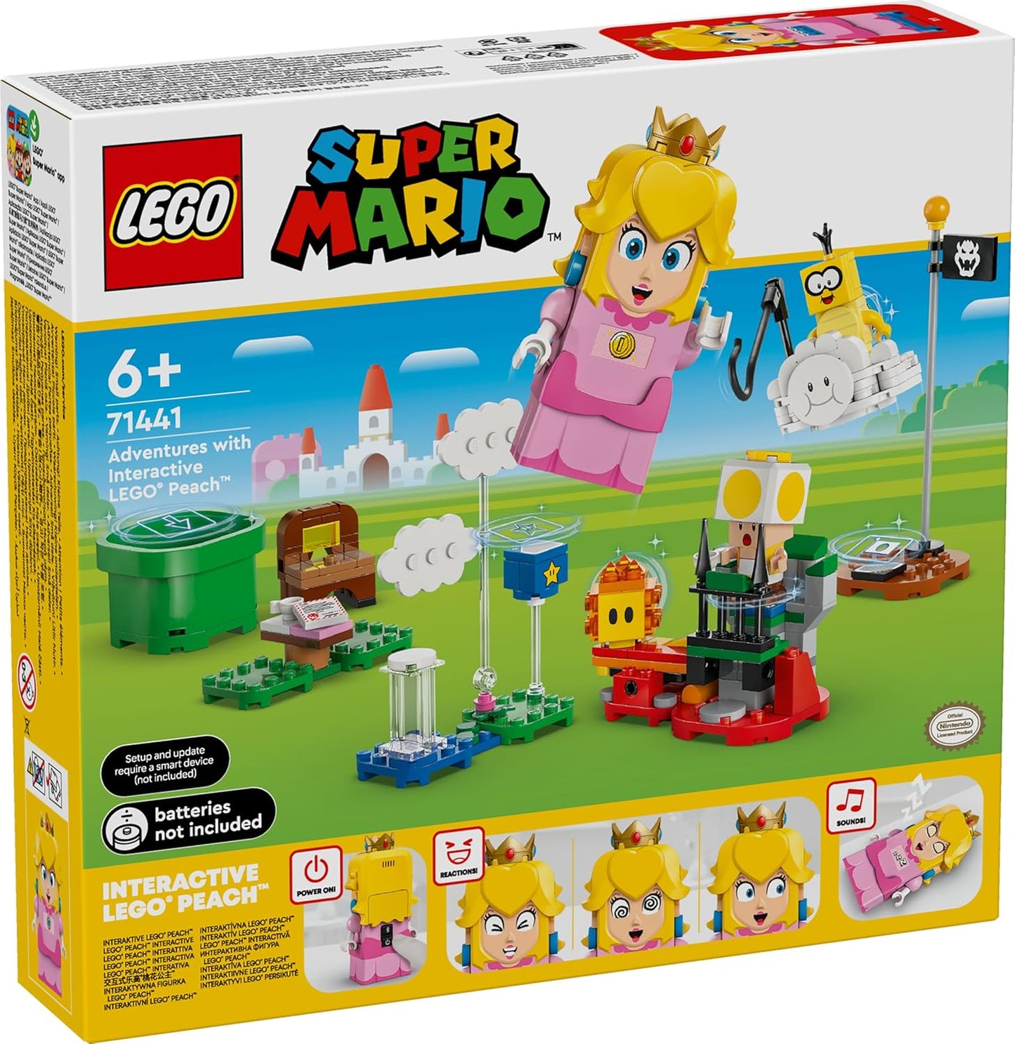 LEGO Super Mario 71441 LEGO (R) Peach and Dust! Toy Present, Blocks, Girls, Boys, Children, 5, 6, 7, 8 Years, Elementary School Students, Educational, Popular,