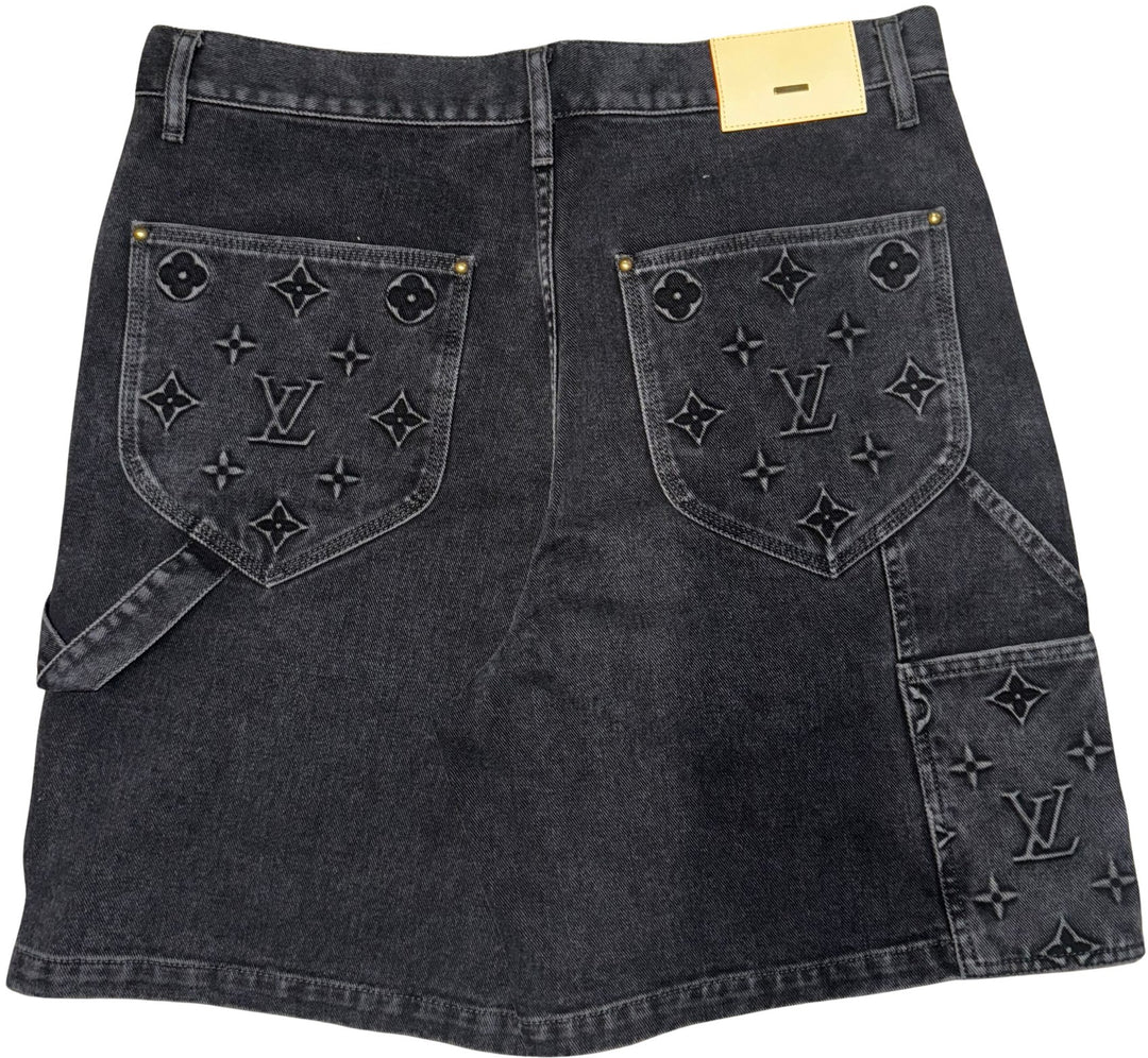 LOUIS VUITTON 'BLACK' CARPENTER DENIM SHORTS