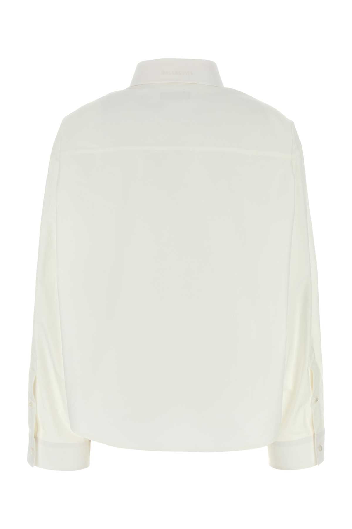 Balenciaga バレンシアガホワイトポップリンシャツ - Image 2