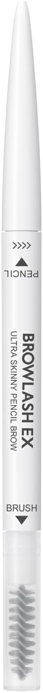 BROWLASH EX Ultra Skinny Pencil Brow N 01 Ash Gray 0.02g Eyebrow Pencil with Brush Fine Point Hairy Draw Waterproof