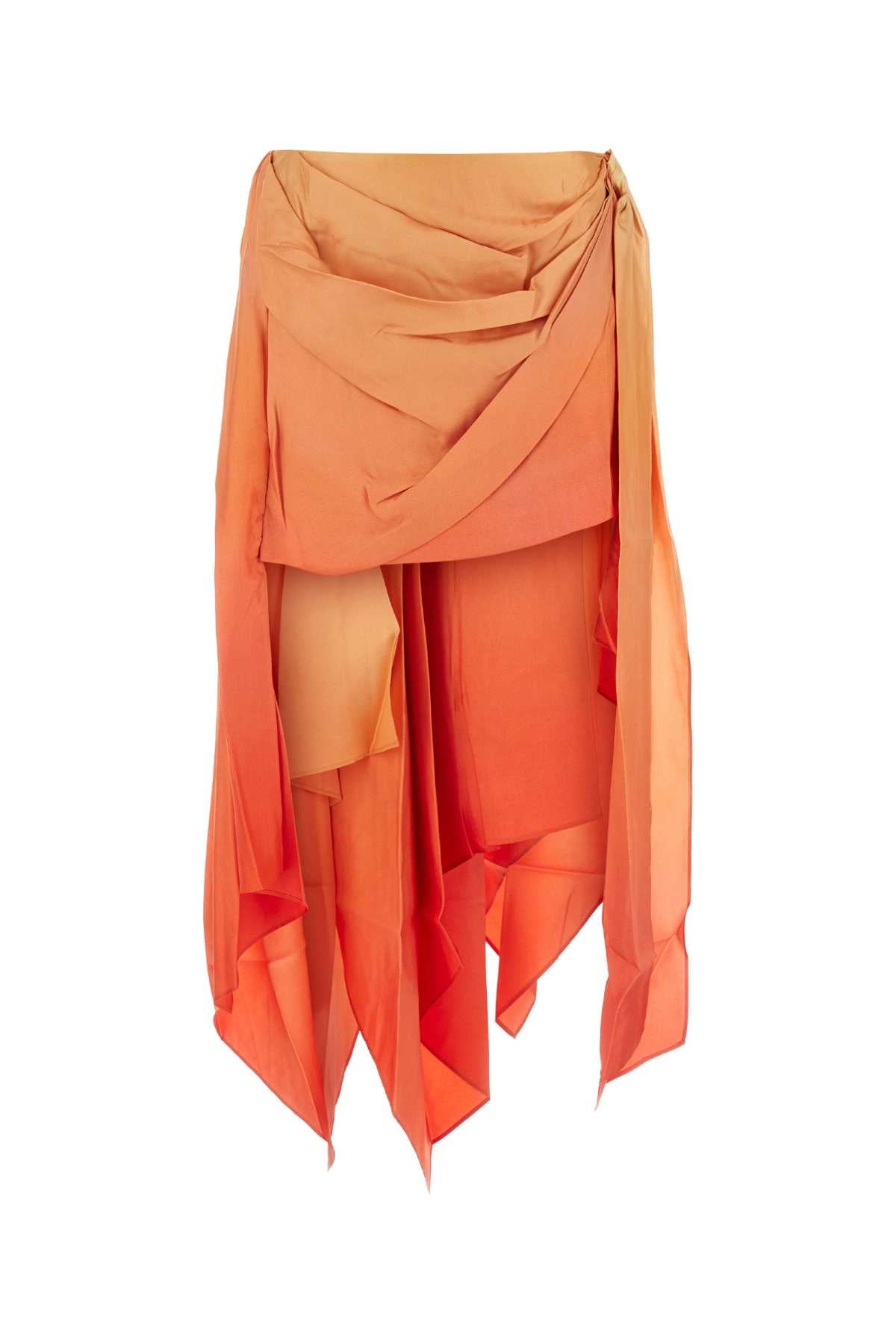 Zimmermann Zimmermann Two Tone Silk Tranquility Mini Skirt - Image 2