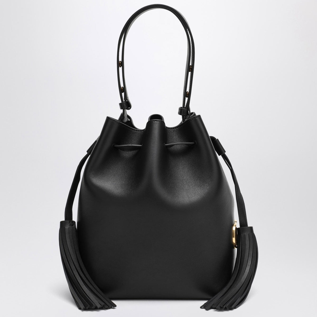 Valentino バレンティーノガラヴァニブラックソーサウバケツバッグ - Image 2