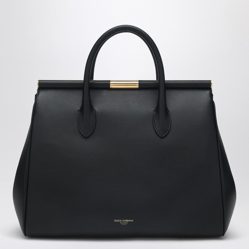 Dolce  Gabbana ドルチェ＆ガッバーナブラックマレーネハンドバッグ - Image 2