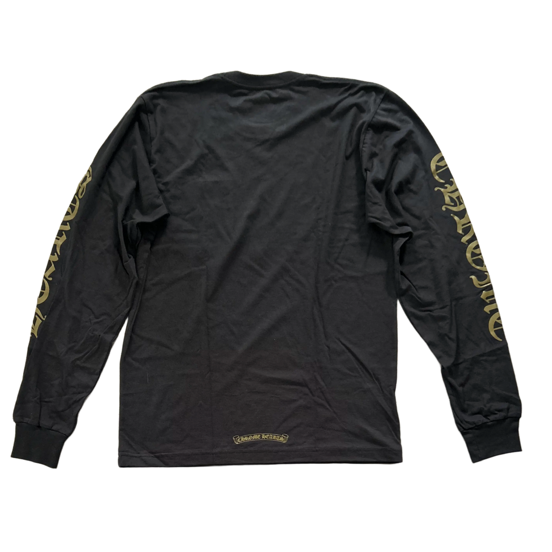 CHROME HEARTS 'OLIVE' COLLAR LOGO LONGSLEEVE