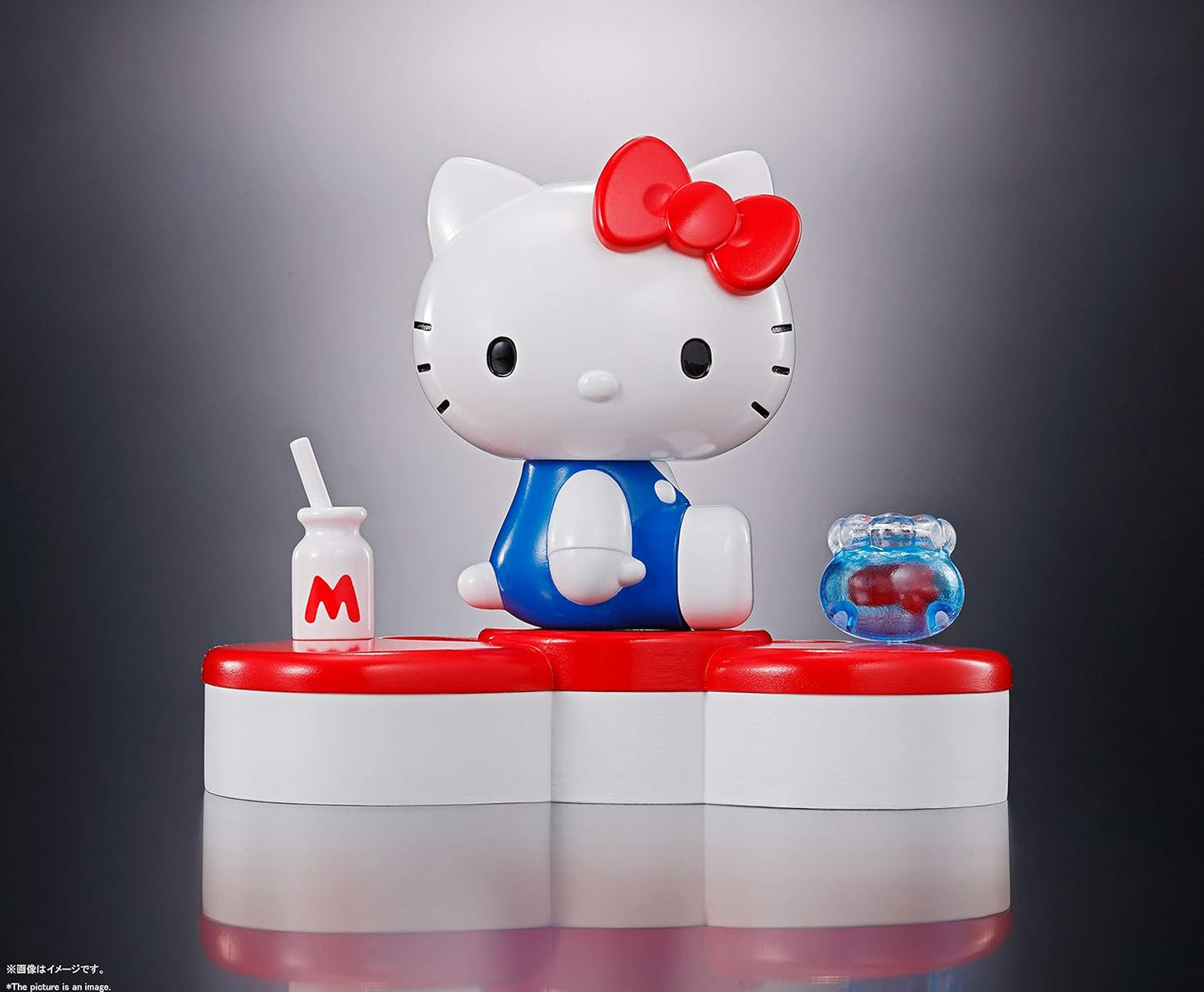 Tamashi Nations Super Alloy Hello Kitty (45TH ANNIVERSARY), Approx. 2.4 inches (60 mm), Die-cast & ABS Pre-painted Action Figure