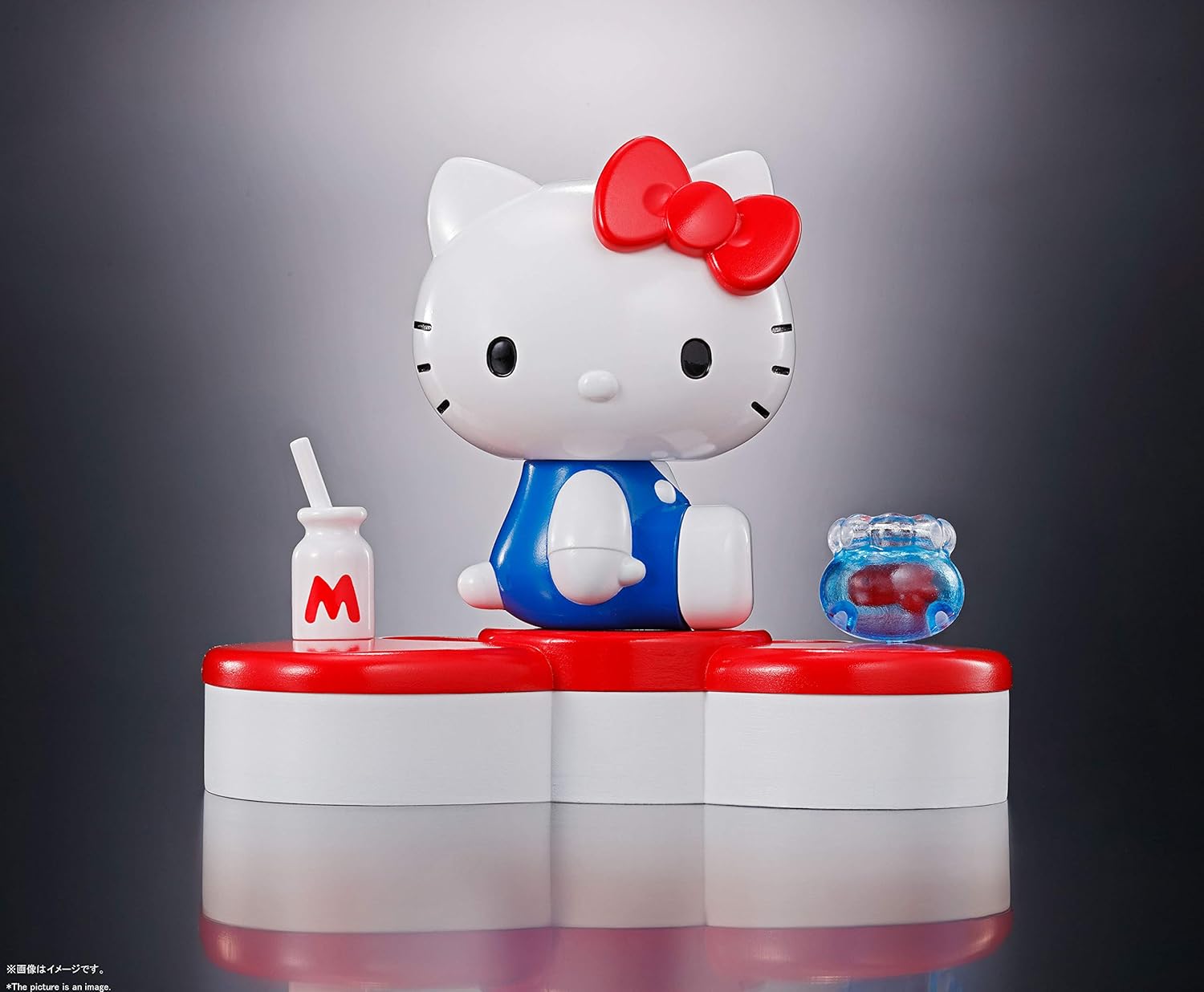 Tamashi Nations Super Alloy Hello Kitty (45TH ANNIVERSARY), Approx. 2.4 inches (60 mm), Die-cast & ABS Pre-painted Action Figure