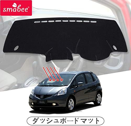 SMABEE Honda Fit Dedicated Dashboard Mat for Honda Fit GE6 GE7 GE8 GE9 (2007.10-2013.9) Dashboard Cover Interior Parts Dash Mat Sun Protection Dashboard Light Protection Mat Accessories (Year:
