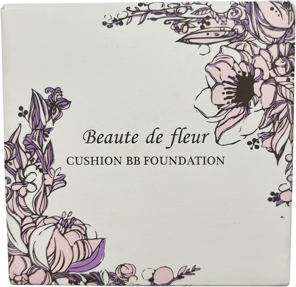 Main Unit: Beaute de Fleur Cushion BB Foundation, Cushion Foundation, BB Cream, Makeup Base, Coverage, Stains, Dullness, Perfect Fit to Skin, Glossy Skin, Easy to Use, Quick and Easy, Easy to Use,