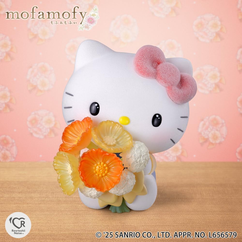 Rowtashii Noise Mofamofy Sanrio Hello Kitty, Approx. 3.5 inches (90 mm), PVC, ABS & Nylon, Pre-painted Complete Figure