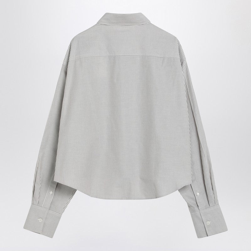 Ami Paris Striped Ami De Coeurクロップドシャツ - Image 2