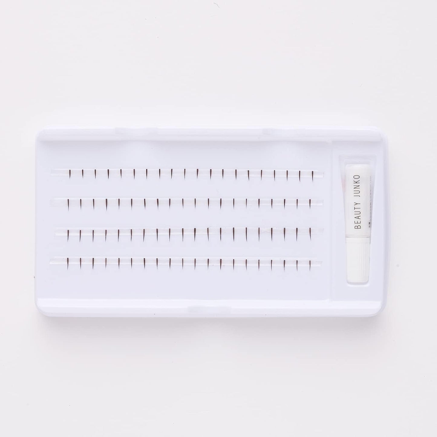 Beauty Yelashes, Natural Point Fit, Supernatural, Handmade, Natural Brown, 80 Bundles, 0.2 inches (4 mm) + 0.2 inches (5 mm), MR & GREEN Limited Edition